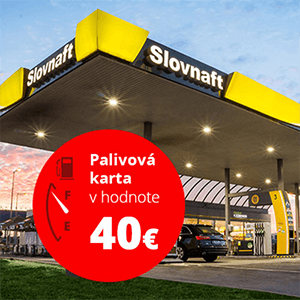 poukážka Slovnaft v hodnote 40 €