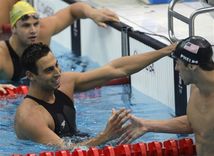 Phelps, Čavič, plávanie, OH 2008