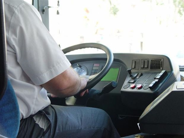 autobus, šofér
