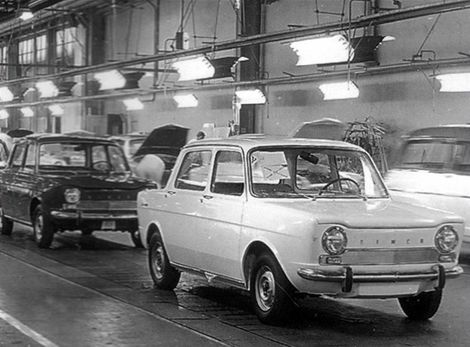 Simca 1000 chádzala z výrobnej linky od roku
1961.