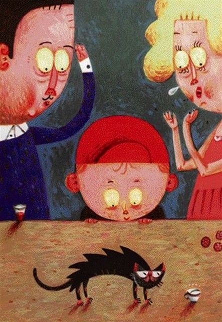 Ilustrácia Miloš Kopták, z knihy Kocúr na kolieskových
korčuliach, Perfekt