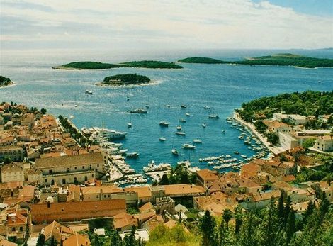 Ostrov Hvar v Chorvátsku.