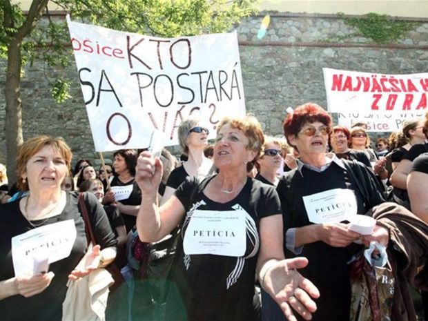 protest, štrajk, zdravotné sestry, zdravotníctvo