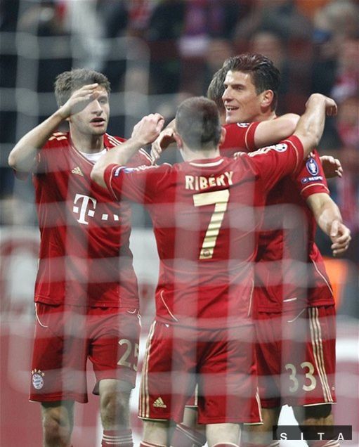 Radosť futbalistov Bayernu.