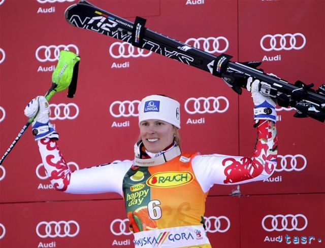Vo Svetovom pohári svetová, na Slovensku druhá. Veronika
Zuzulová.