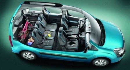 Berlingo Mulstispace môže ponúknuť 5 alebo 7
miest na sedenie.