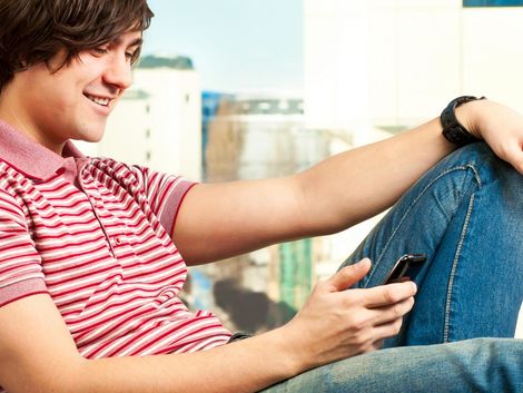 mobil, telefón, sms