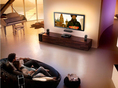 Televízor, byt, bývanie, interiér