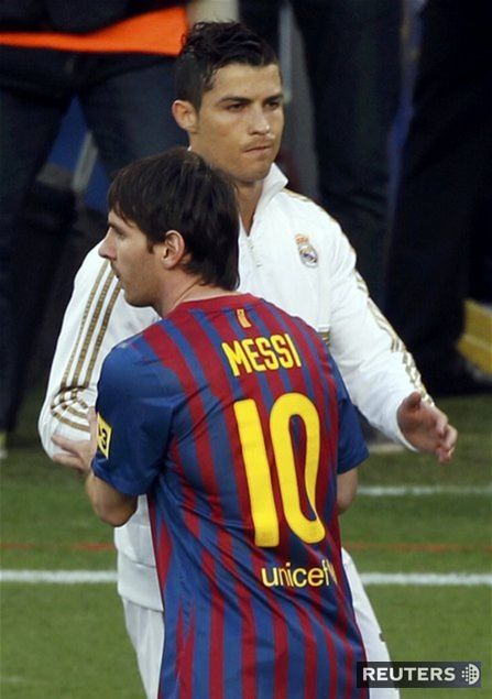 Cristiano Ronaldo a Lionel Messi.