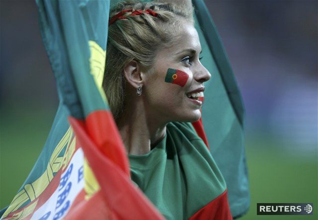 Portugalská fanúšička.