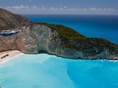 Grécko, pláž, Zakynthos