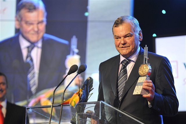 Najlepší tréner za rok 2012 Vladimír Vůjtek.