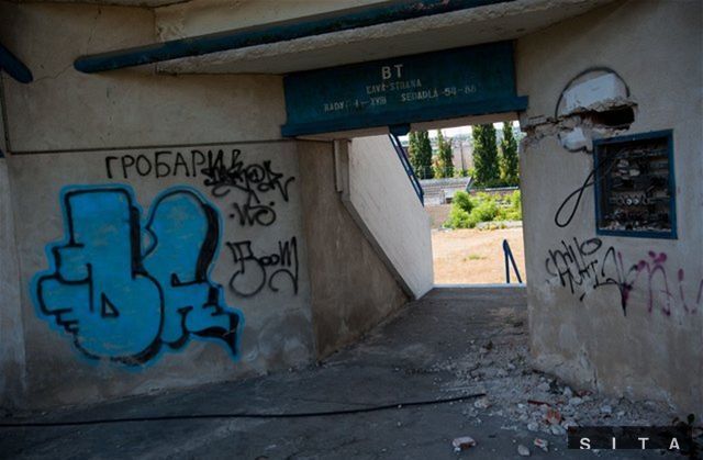 Rozpadajúce sa Tehelné Pole, na ktorom hrával svoje zápasy
bratislavský Slovan.