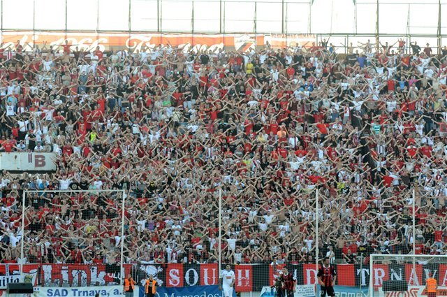 Fanúšikovia trnavského Spartaka.