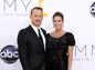 Herec Tom Hanks s manželkou Ritou Wilson.