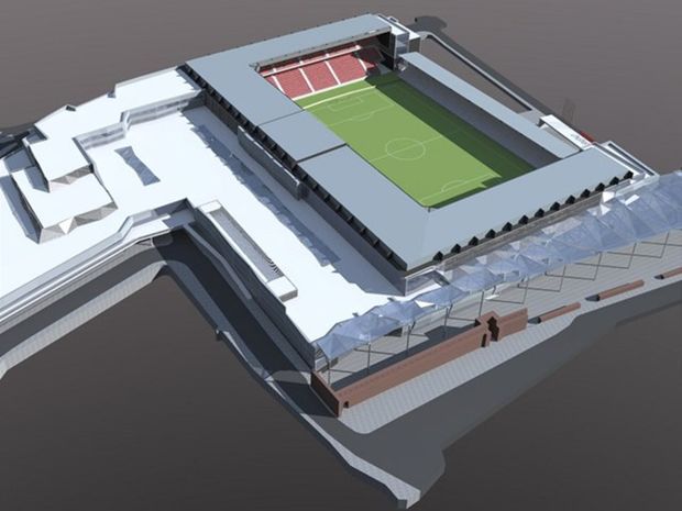 trnava - stadion - vizualizacia