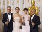 Herci ocenení Oscarmi na 85. ročníku vyhlásenia cien -
zľava: Daniel Day Lewis, Jennifer Lawrence, Anne Hathaway a Christoph Waltz.