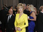 Herečka Jane Fonda žiarila v žltých šatách.