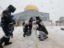 Jeruzalem, sneh, zima