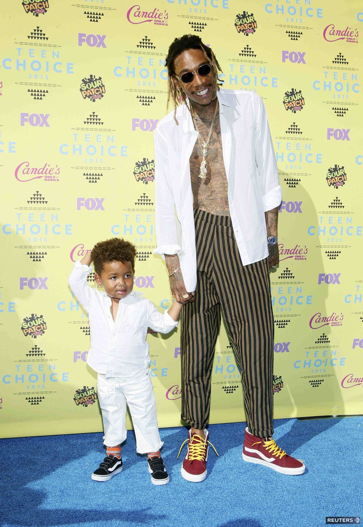 Raper Wiz Khalifa a jeho synček Sebastian.