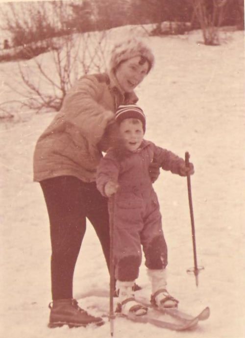 S babkou v roku 1964. Už sa športovalo...