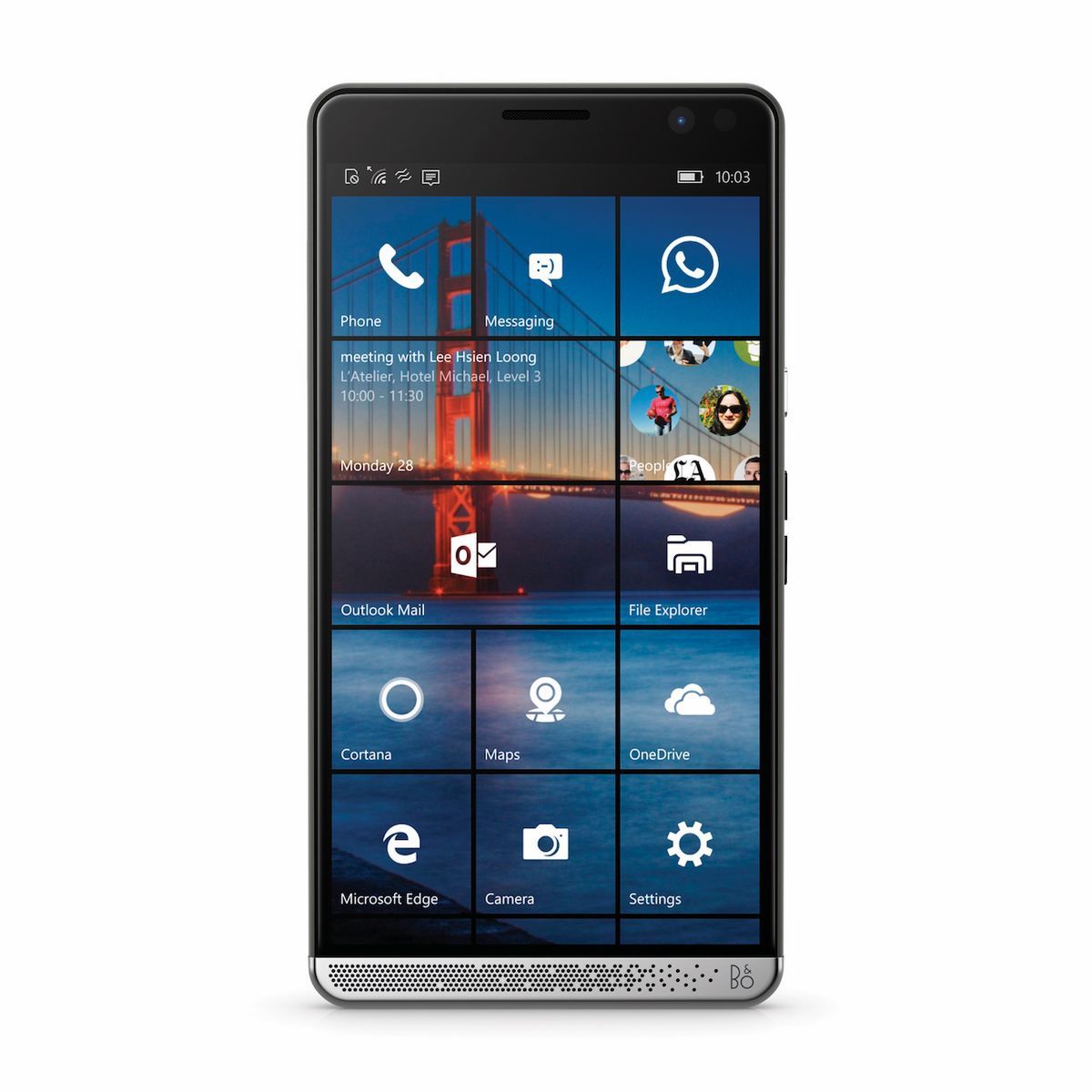 Zvuk na smartfóne HP Elite x3 bola ladený firmou
Bang&Olufsen.