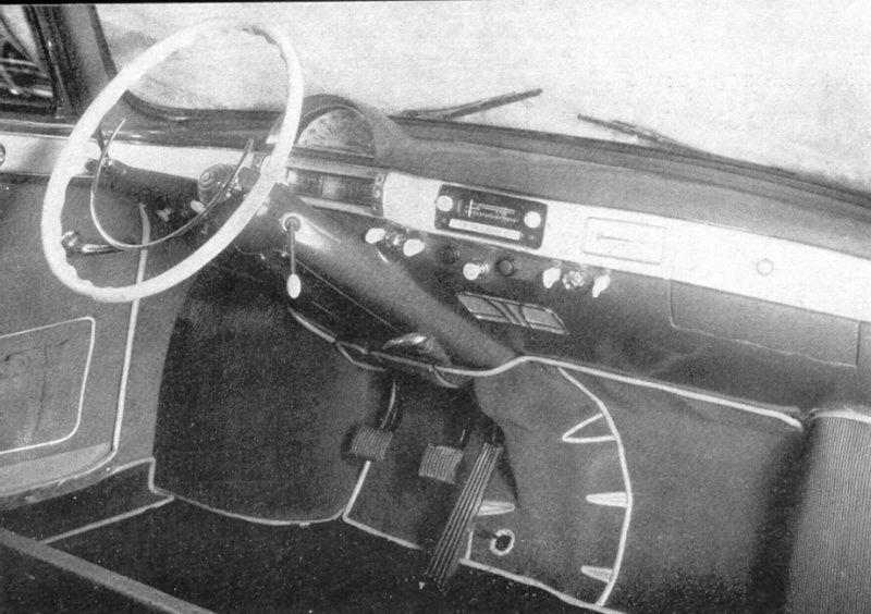 The interior of the second-generation model called Tatra 603-2.