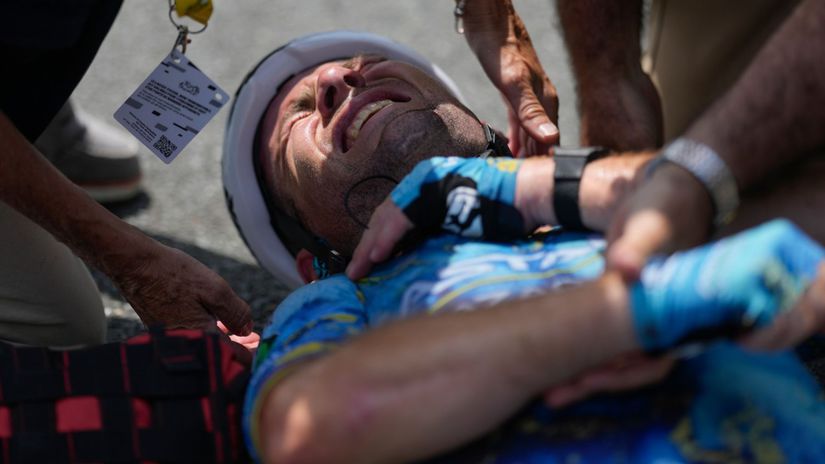 Er krümmte sich vor Schmerzen, das Video aus dem Krankenwagen ist herzzerreißend.  Cavendish wird Merckx nicht schlagen, er hat sich von der letzten Tour zurückgezogen