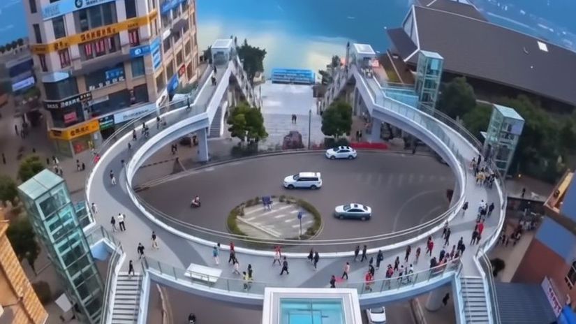 Už to nebude Mesto schodov. Otvorili najdlh&scaron;&iacute; eskal&aacute;torov&yacute; syst&eacute;m sveta - takto vyzer&aacute; 905 metrov technick&eacute;ho z&aacute;zraku