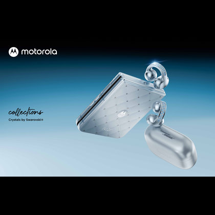 Motorola Razr 60 + Moto Buds Loop Swarovski edition