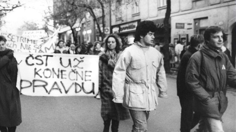 Nežná revolúcia: archívna fotografia.