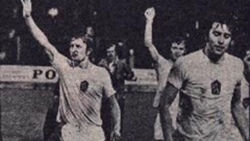 Koloman Gögh (vľavo) v reprezentačnom drese.