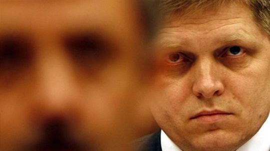 Premiér Robert Fico počas parlamentnej schôdze...