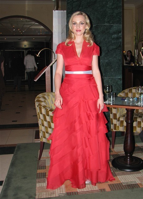 Herečka Monika Hilmerová na zábere z roku 2008.
