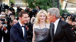 Shia LeBeouf, Cate Blanchett a Harrison Ford