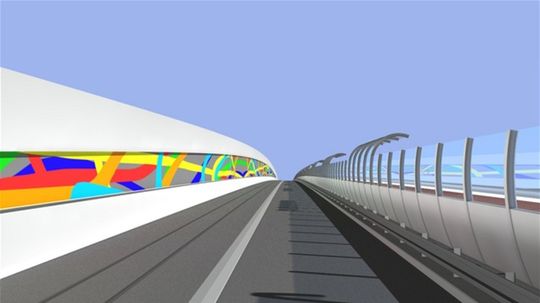 Prvý z návrhov novej podoby Starého mosta.