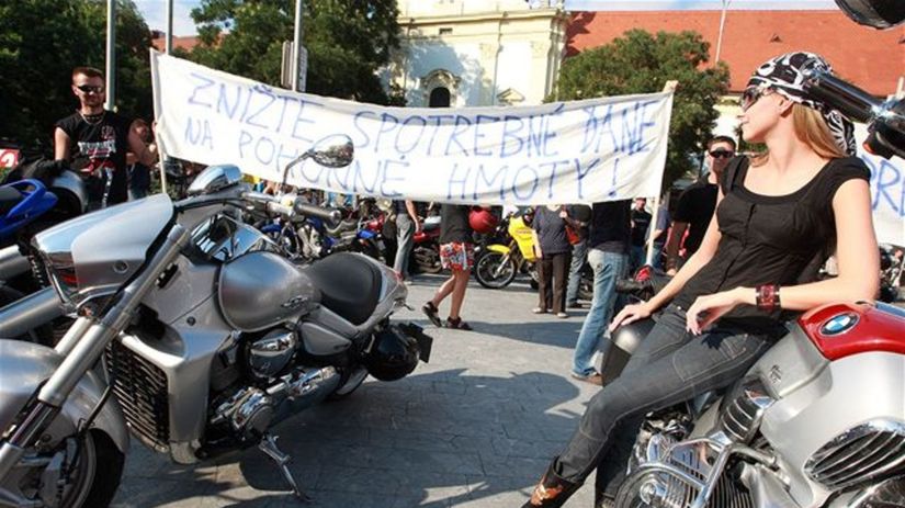Protest motorkárov