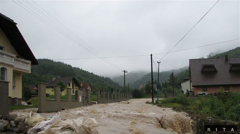 Povodne na východnom Slovensku