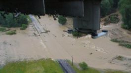 Letecké snímky z povodní