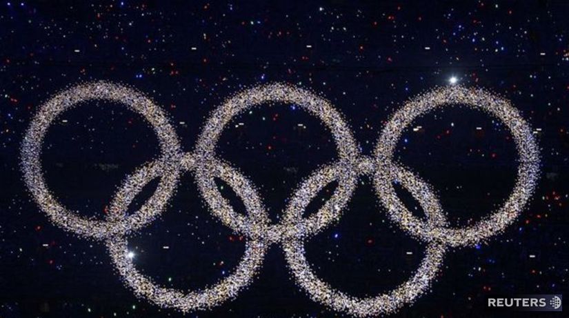 peking, otvorenie, olympijské kruhy