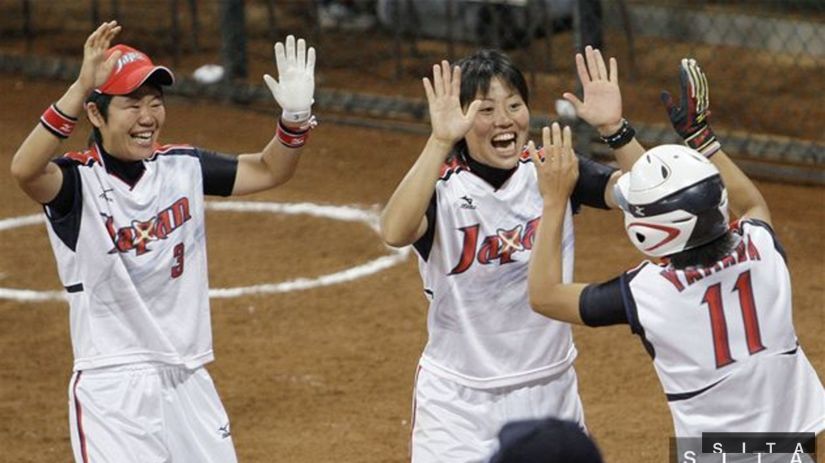 Japonsko - USA, ženy softbal