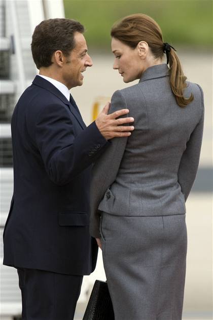 Francúzsky prezident Nicolas Sarkozy s...
