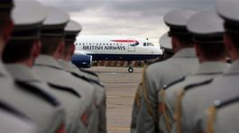 prílet, alžbeta II.