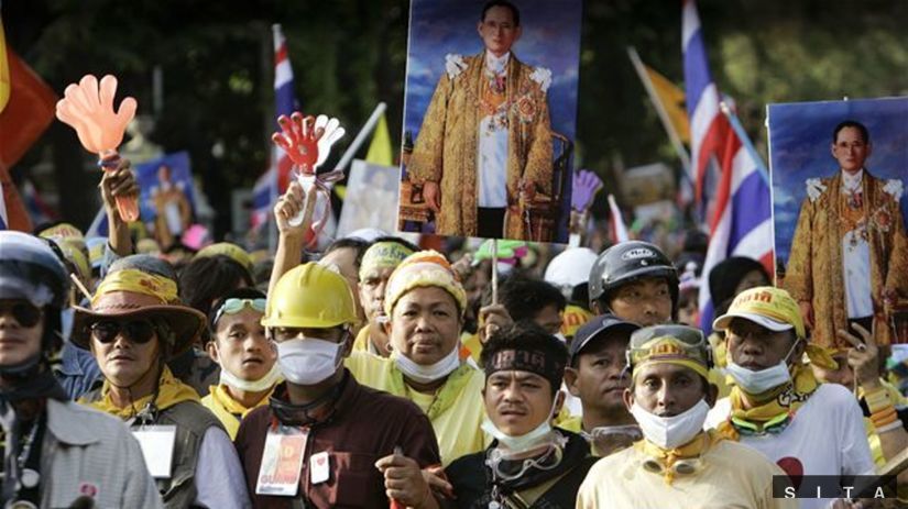 protest v Thajsku