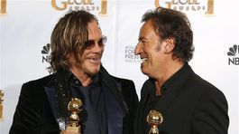Mickey Rourke (vľavo) a Bruce Springsteen