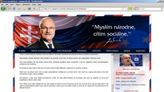 Náhľad hacknutej internetovej stránky...