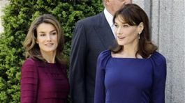 princezná Letizia a Carla Bruni-Sarkozy