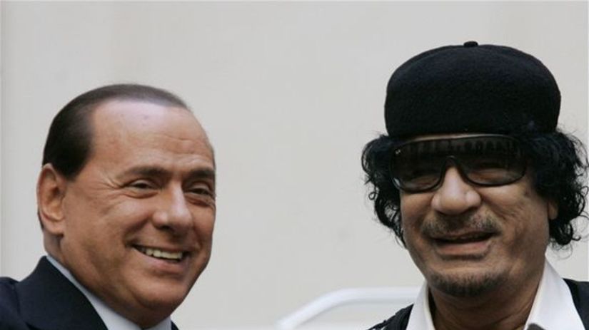 Kaddáfi, Berlusconi