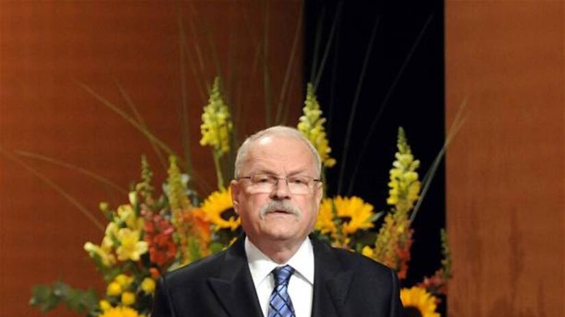 Prezident Ivan Gašparovič sa po sľube...