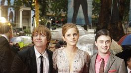 Zľava: Rupert Grint, Emma Watson a Daniel Radcliffe